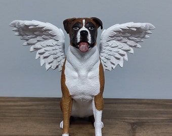 Boxer Dog Memorial Statue – Personalized Pet Memorial