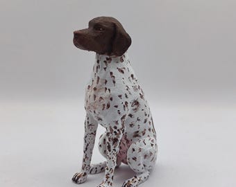 German Shorthaired Pointer Wedding Cake Topper: Personalized Dog Statue