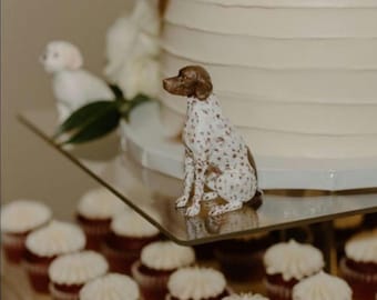 German Shorthaired Pointer: Realistic Dog Cake Topper - Dog Memorial