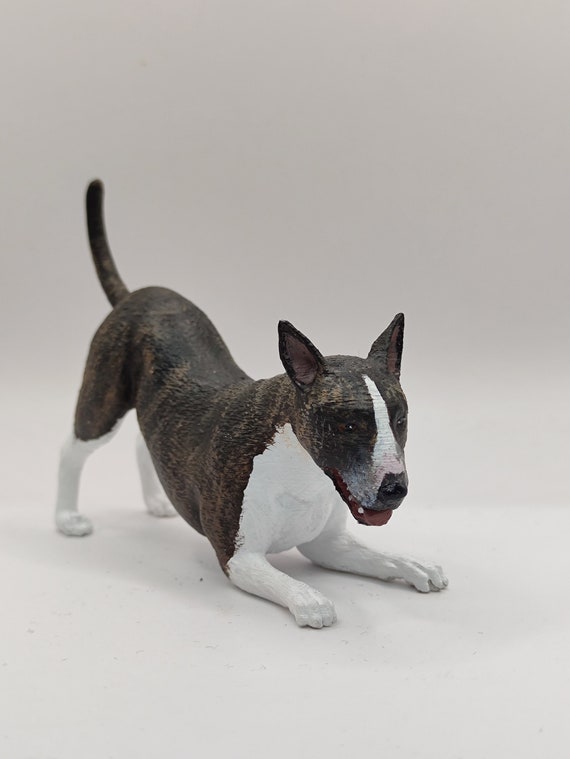 ブルテリア 犬 オブジェ 置物 加藤工芸 玄関 犬置物 陶器 ブルテリア