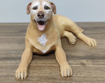Labrador retriever antiguo - servicio de pintura personalizada - perro labrador - estatua de perro - adorno para tarta - cumpleaños de perro - labrador retriever