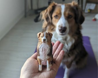 Australian Shepherd: Personalized Dog Wedding Cake Topper -  Pet Memorial Statue