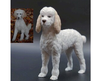 Personalized Poodle Figurine – Custom Dog Statue, Pet Memorial