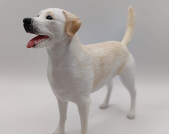 Labrador retriever - cream labrador - personalized painting service - Labrador dog  - dog statue - cake topper - dog birthday