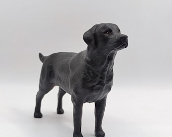 Labrador retriever negro - adorno para pastel de bodas - servicio de pintura personalizada - perro labrador - estatua de perro - cumpleaños de perro