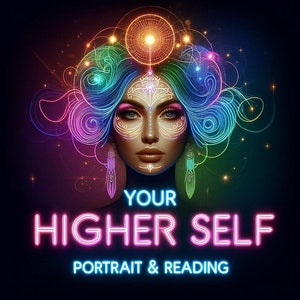 Your Higher Self Portrait & Reading - Same Day Delivery