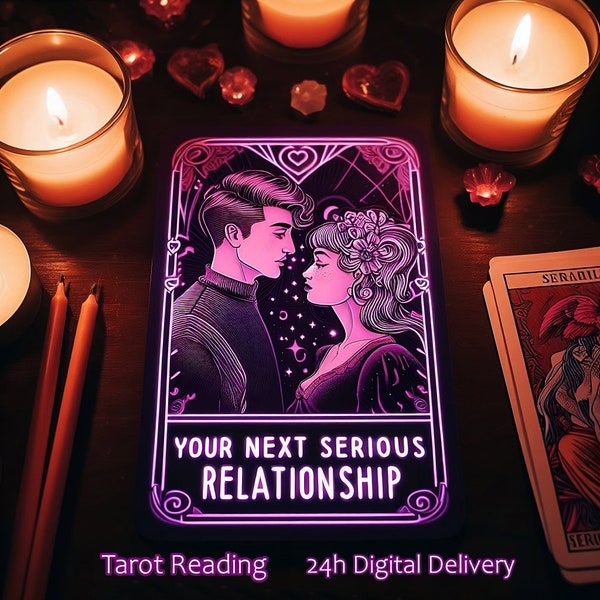 Explorez votre prochaine relation sérieuse | J'adore la lecture de tarot | Livraison numérique