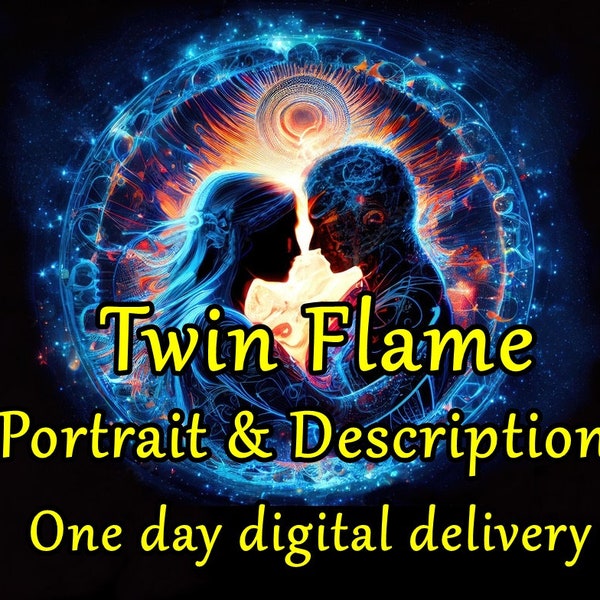 Twin Flame Portrait And Description within 24h |  Digital Drawing and Reading Using my abilities