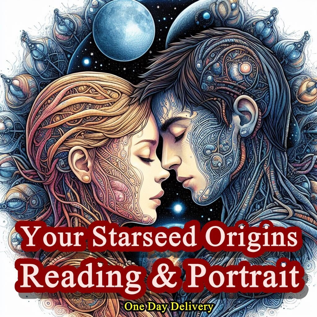 Explore Your Cosmic Origins| Starseed Portrait & Reading | One-Day Delivery