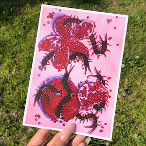 Hundertfüßer und Granatäpfel 5 x 7 Print