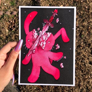 Zwaardgesneden konijntje 5 x 7 print