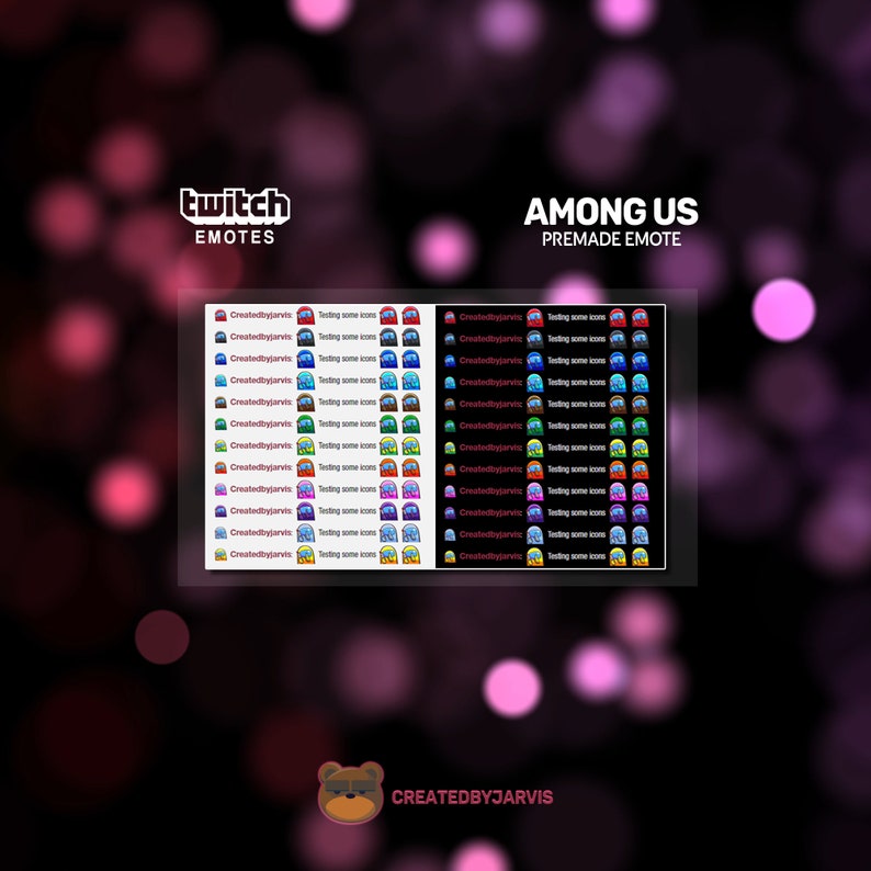 Download Among Us emote twitch / discord shhh 12 colors Pack | Etsy