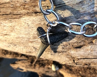 Fossilized Mako Shark Tooth Bracelet