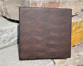 End Grain Walnut Cutting Board