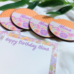 Custom Baby Girl Birthday Gifts,Baby Shower and Personalized Favors, 1st Birthday Party Magnets, Gender Reveal Parties Present