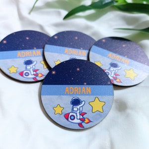 Personalized Baby Boy Baby Shower Favors, Unique Custom Space Themed Gender Reveal Party and Baptism Gifts, 1st birthday Party Decor