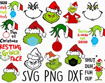 Download Grinch Svg T Shirt Digital Download Silhouette Xmas Cut File Grinch Head Christmas Iron On Grinch Png Cricut Art Collectibles Drawing Illustration Kromasol Com