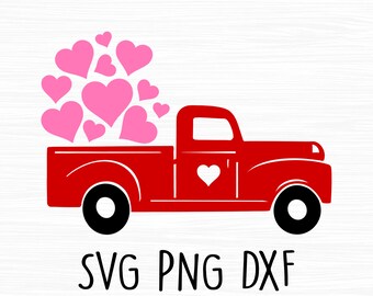 Download Valentines Truck Svg Etsy