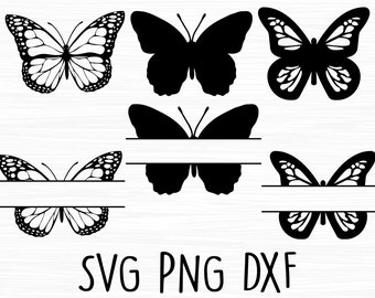 Download Split Butterfly Svg Etsy
