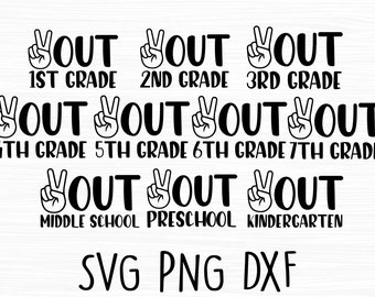 Free Free 228 Kindergarten Svg Peace Out Kindergarten Shirt SVG PNG EPS DXF File
