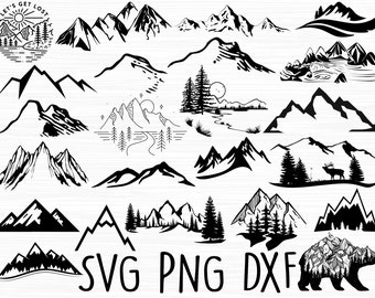 Free Free 166 Mountain Svg Outline SVG PNG EPS DXF File