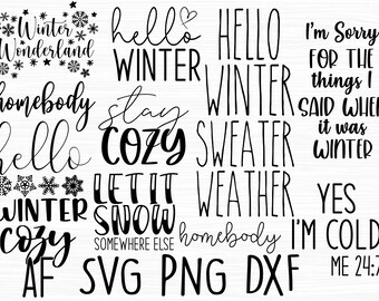 Download Hello Winter Svg Etsy