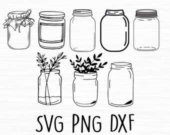 Download Mason Jars Svg Etsy