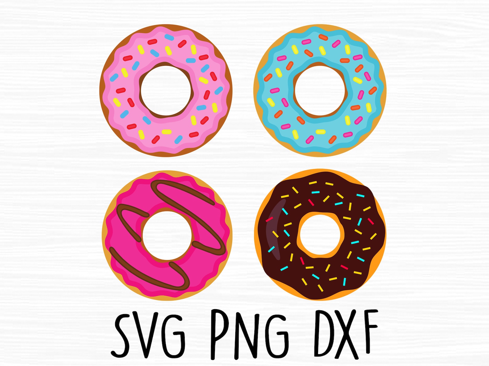 Donut Svg Bundle Donut Svg Svg Files for Cricut - Etsy UK