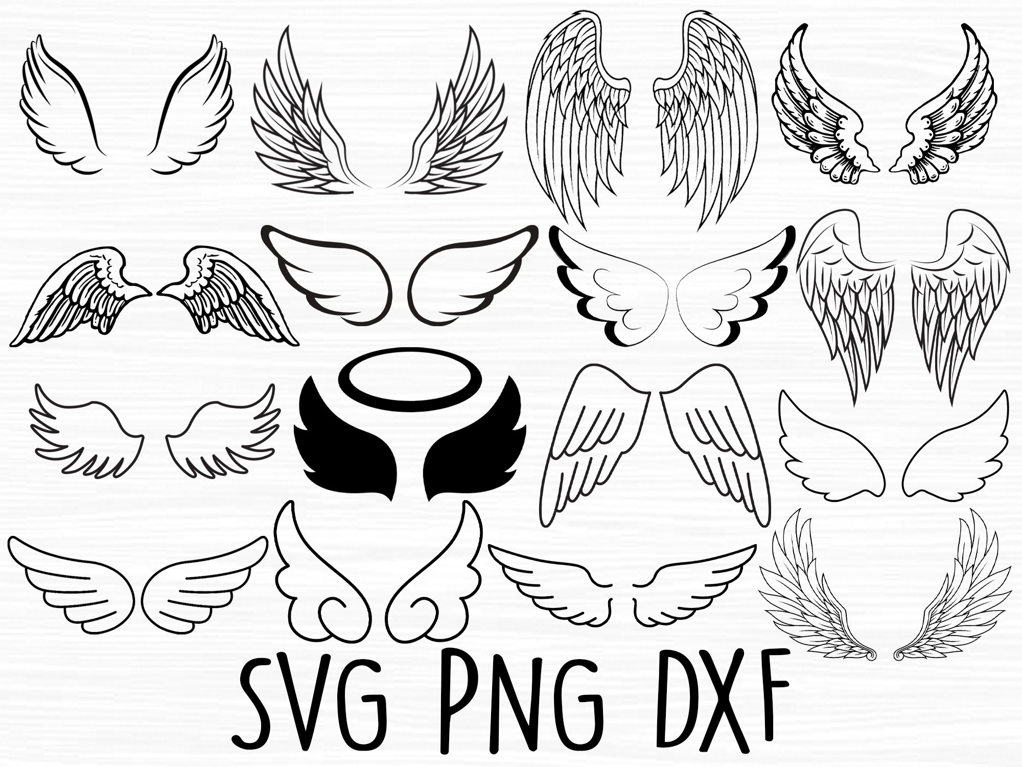 Angel Wings Svg Wings Svg Angel Svg Clipart File Instant Hot Sex ...