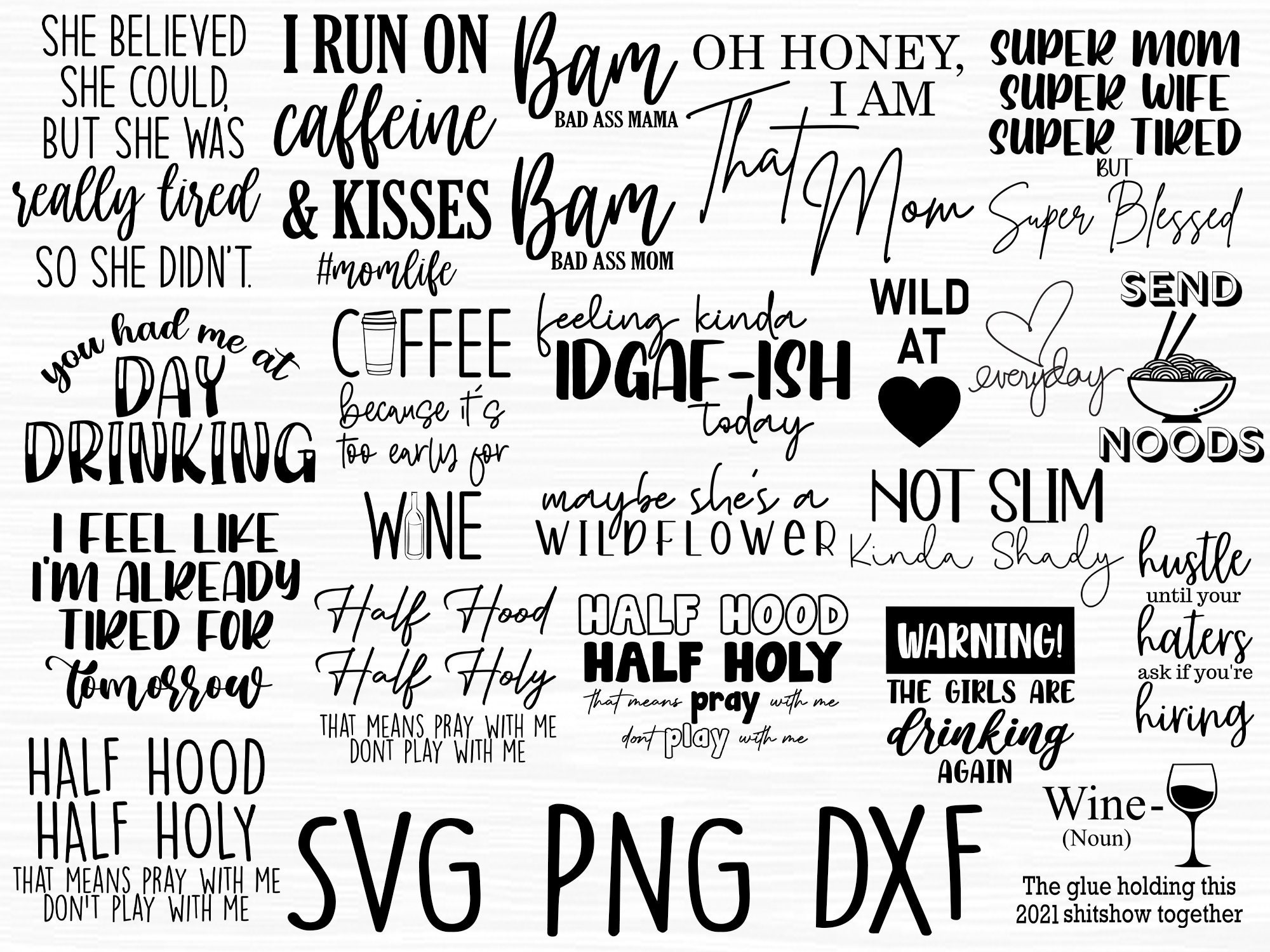 Quote Svg Bundle, Funny Quote Svg, Funny Saying Svg, Sarcastic Svg, M…