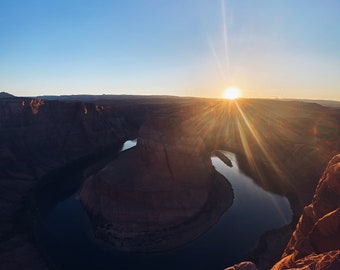 Horseshoe Bend en Arizona, Fotografía de paisaje, Impresión digital, Arte de pared, Decoración de pared