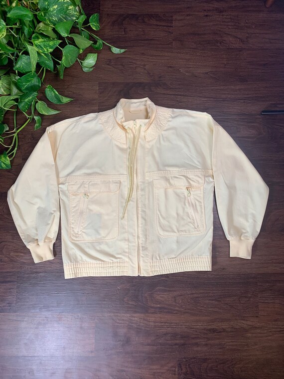 Vintage Vacation Express 80s Yellow Bomber, Light… - image 1