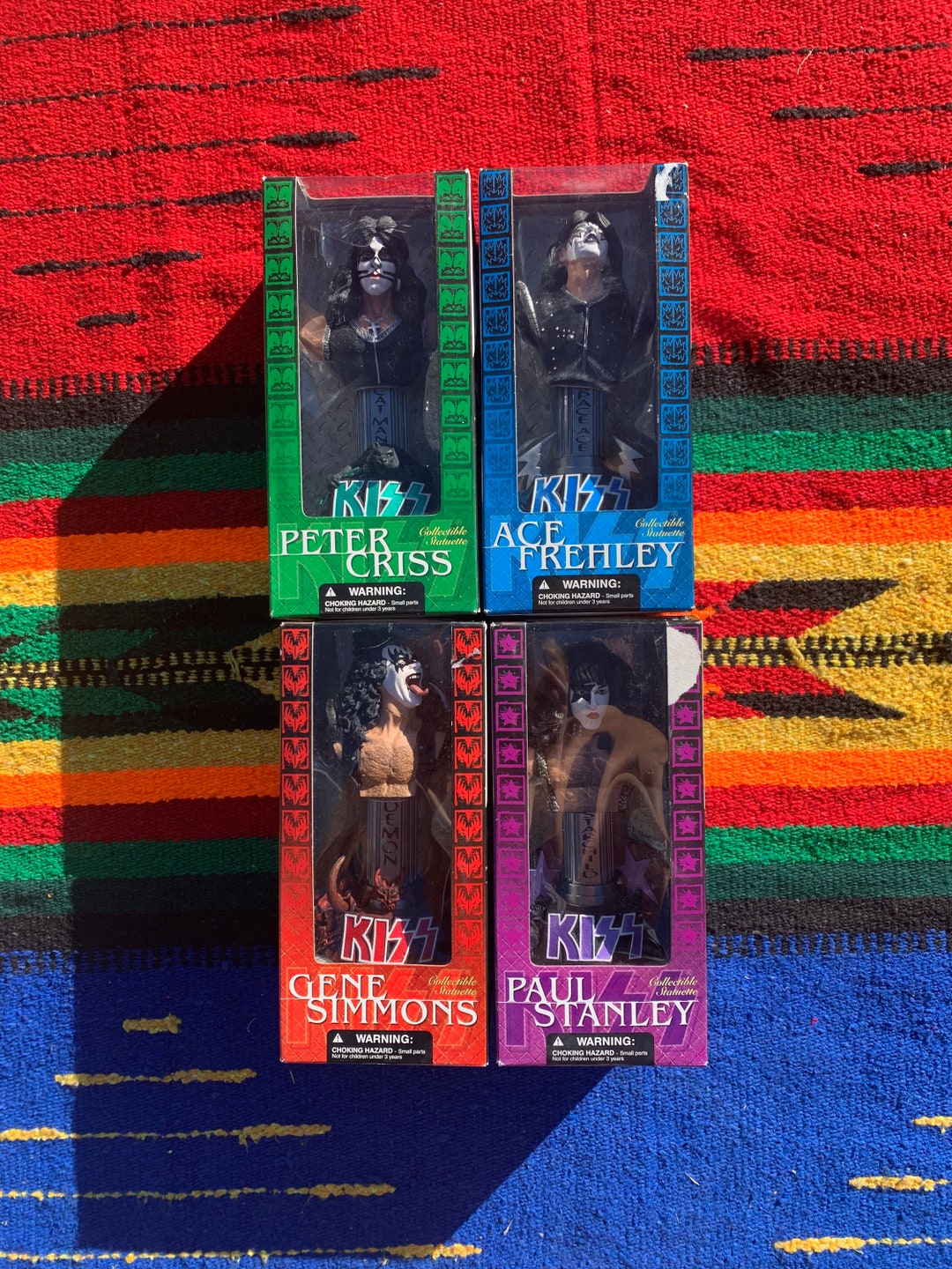 Kiss Dolls, Kiss Figurines, Gene Simmons, Paul Stanley, Ace Frehley