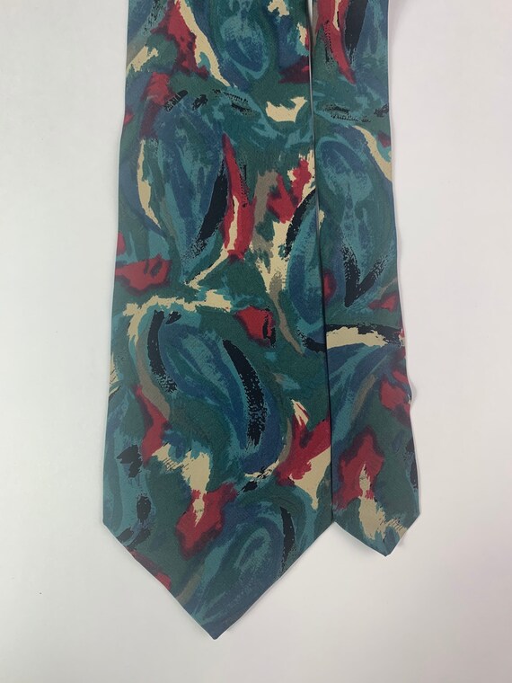 Vintage 1980s Halston III Necktie, Abstract Tie, … - image 5