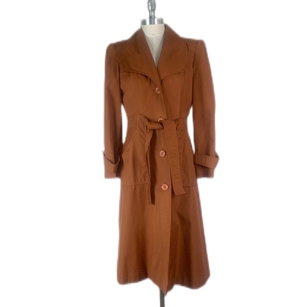 Vintage Fully Lined Trench Coat, Post Time International Coat