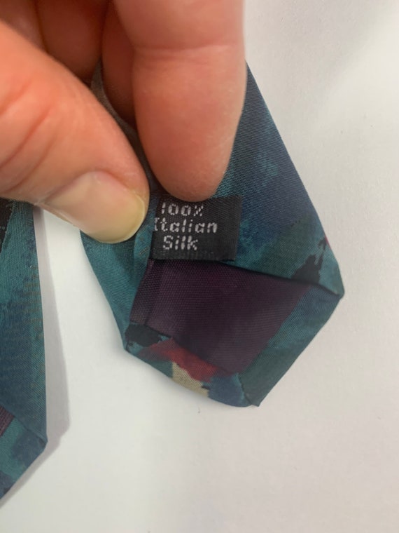 Vintage 1980s Halston III Necktie, Abstract Tie, … - image 7