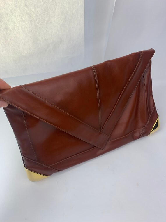 Vintage Lou Taylor Envelope Clutch - image 6