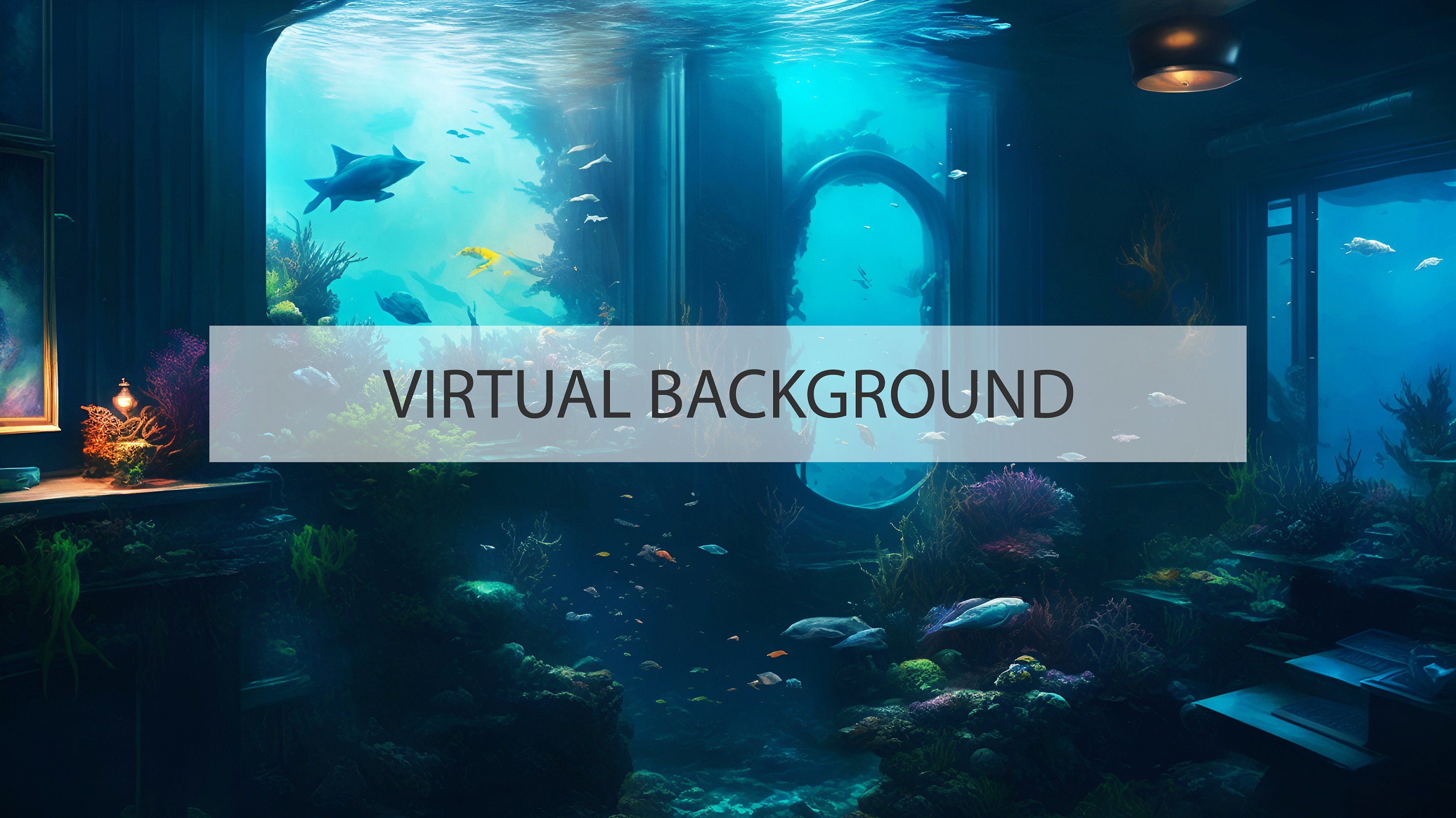 Virtual Backgrounds | Deep Sea | Office Background | Backdrop - Etsy