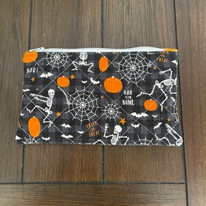 Quilted Halloween Cosmetic Bag