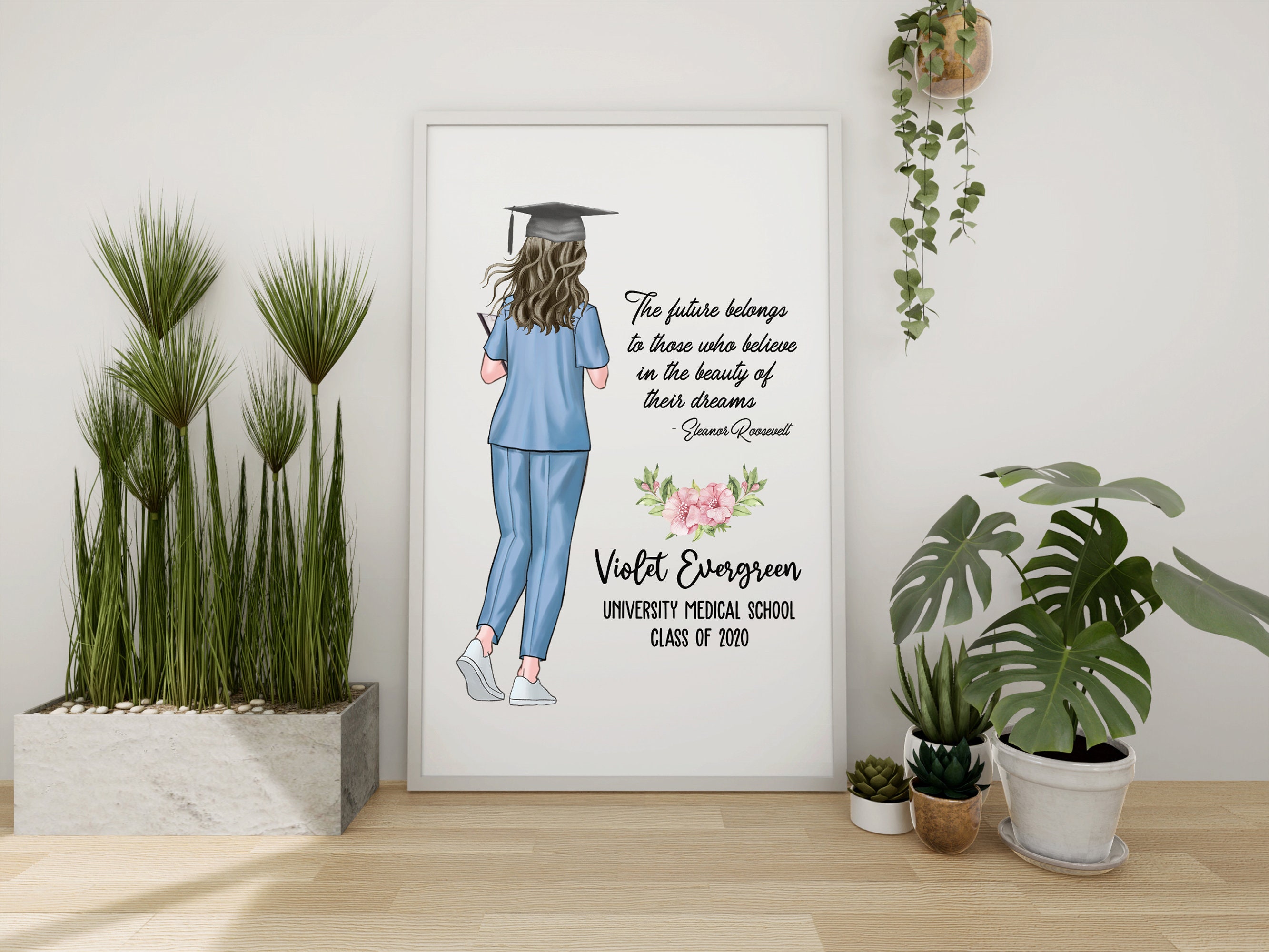 Custom Nurse Graduation Poster Medical School Graduation Etsy
