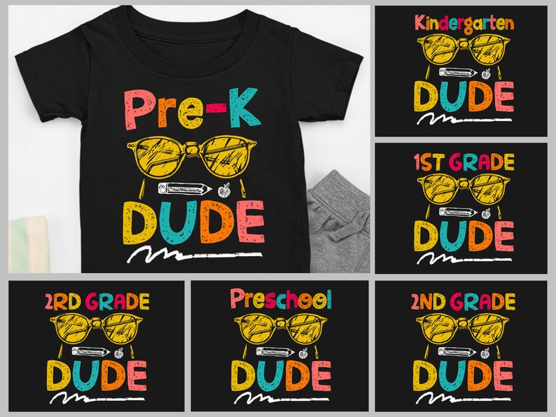 Pre K Dude Shirt Back To School Shirt First Day Of Preschool image 0