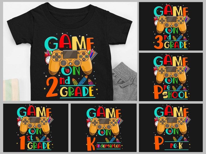 Game On 2nd Grade Shirt For Boy Back To School Shirt Second image 0