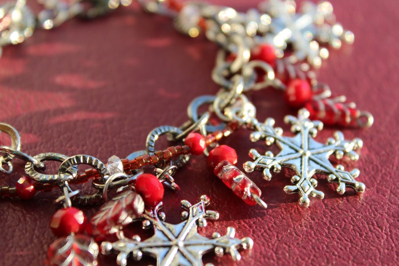 Snowflake Charm Bracelet image 1