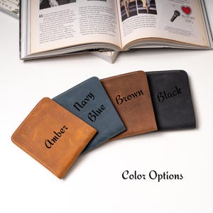 Cartera de cuero genuino personalizada para hombres, diseño delgado con 10 tarjeteros y bolsillo para efectivo, billetera de cuero de tres pliegues para hombres, billetera personalizada, regalos