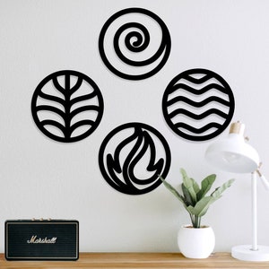 Conjunto de decoração de parede Four Elements