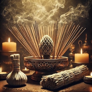 White Sage Incense Sticks (Premium Quality). For purification and cleaning of spaces.