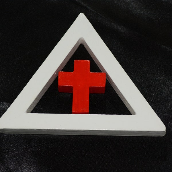 Cross and Triangle Golden Dawn. Hermetic Order of the Golden Dawn Symbol