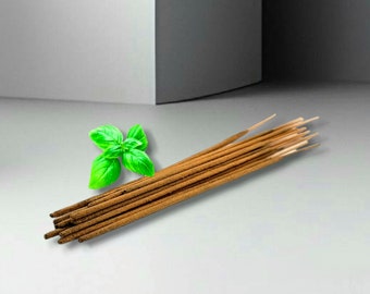 Basil Incense Sticks (Premium Quality). Purifies and promotes Harmony. Excellent for wealth rituals and money attraction