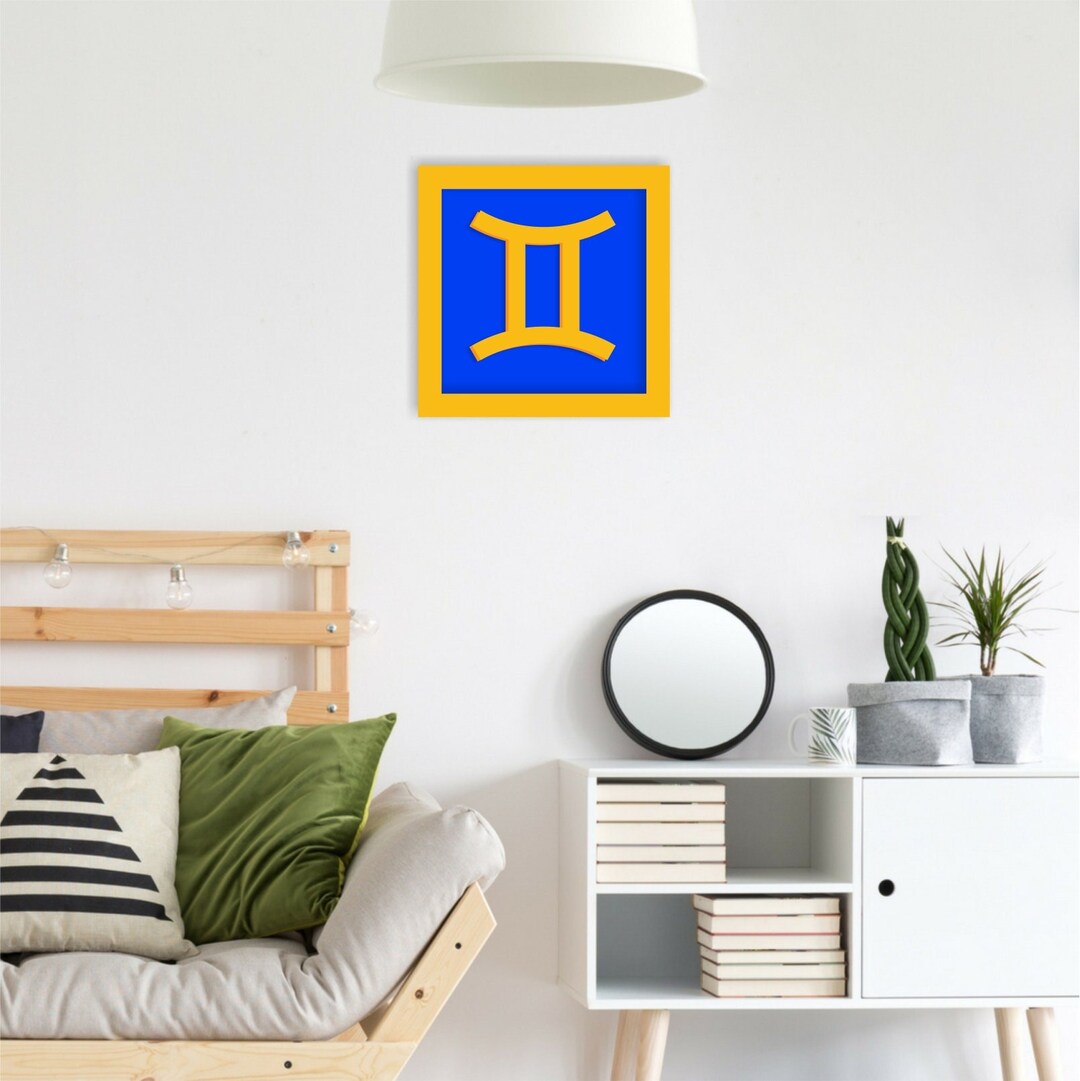 Gemini Zodiac Sign Wall Decor - Etsy
