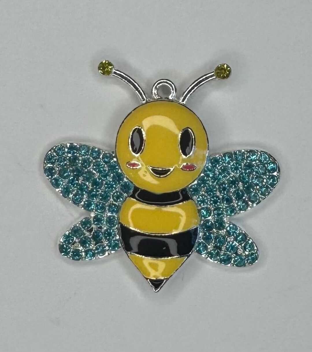Enamel Rhinestone Pendant Bumblebee 50mm Zinc Alloy - Etsy